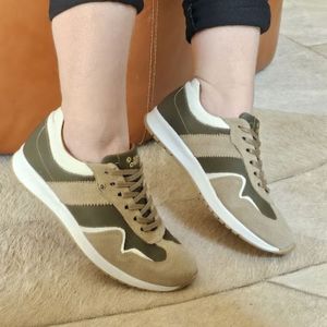 Tenis Tie Couro Marfim Militar Gelo - TIE28