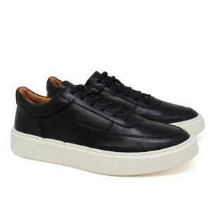 Sapatênis Detroit Couro Roma Preto - DET021