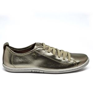 Tenis Fizzy Couro Metal Prata Velha - FIZ2646