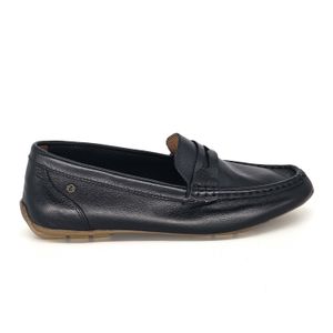 Mocassim Lady Couro Preto Lustro - LAD1052