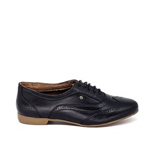Sapato Troian Couro Preto Lustro - TRO1118