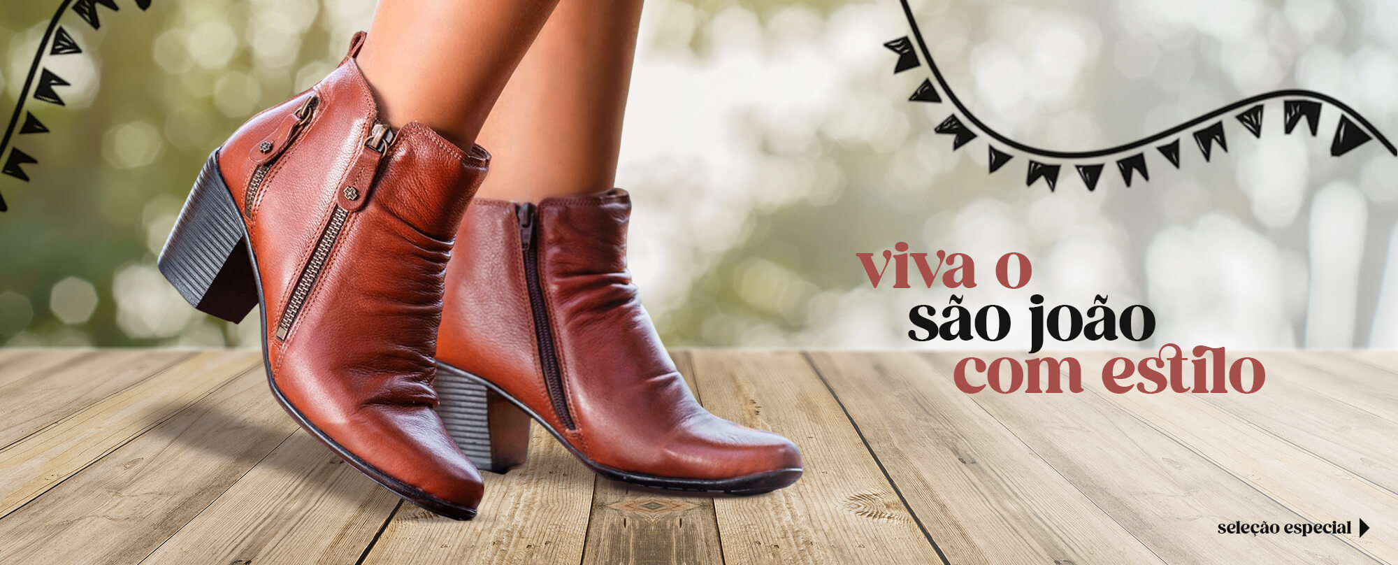 banner botas femininas sao joao