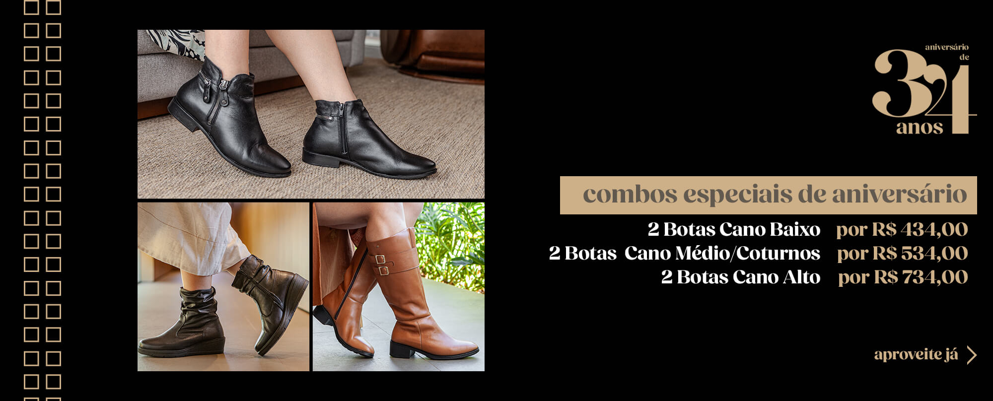 combos perlatto botas femininas